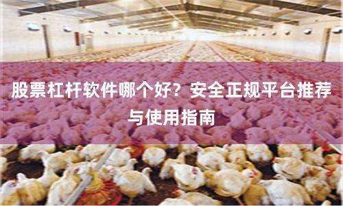 股票杠杆软件哪个好？安全正规平台推荐与使用指南