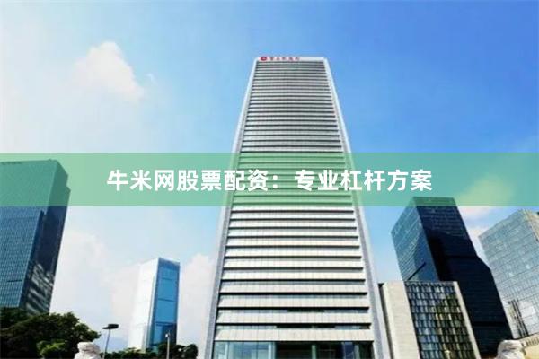 牛米网股票配资：专业杠杆方案
